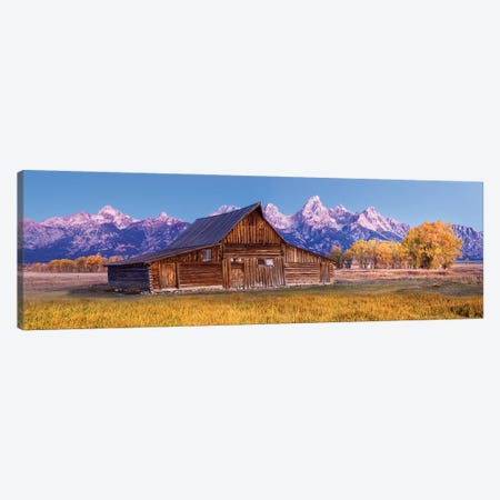 Grand Teton National Park Panoramic View Wyoming Canvas Print #SKR644} by Susanne Kremer Canvas Art