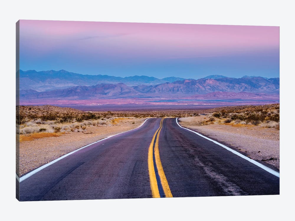 Nevada Desert Drive Sunrise by Susanne Kremer 1-piece Canvas Print