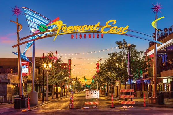 Nevada: Las Vegas Fremont East Before Sunrise by Susanne Kremer