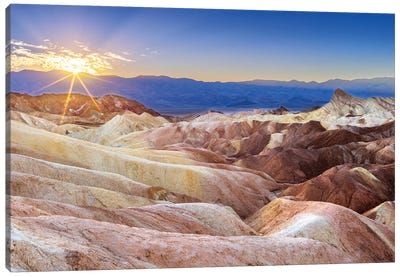 Sunset Death Valley Canvas Art Print - Death Valley National Park Art