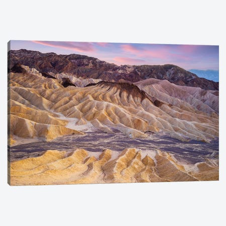 Badlands Sunset, Death Valley Canvas Print #SKR673} by Susanne Kremer Canvas Art