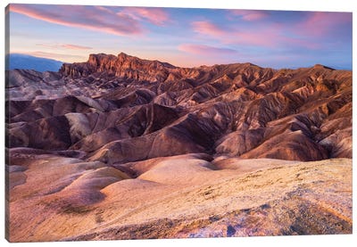 Pink Sunset Death Valley Canvas Art Print - Death Valley National Park Art