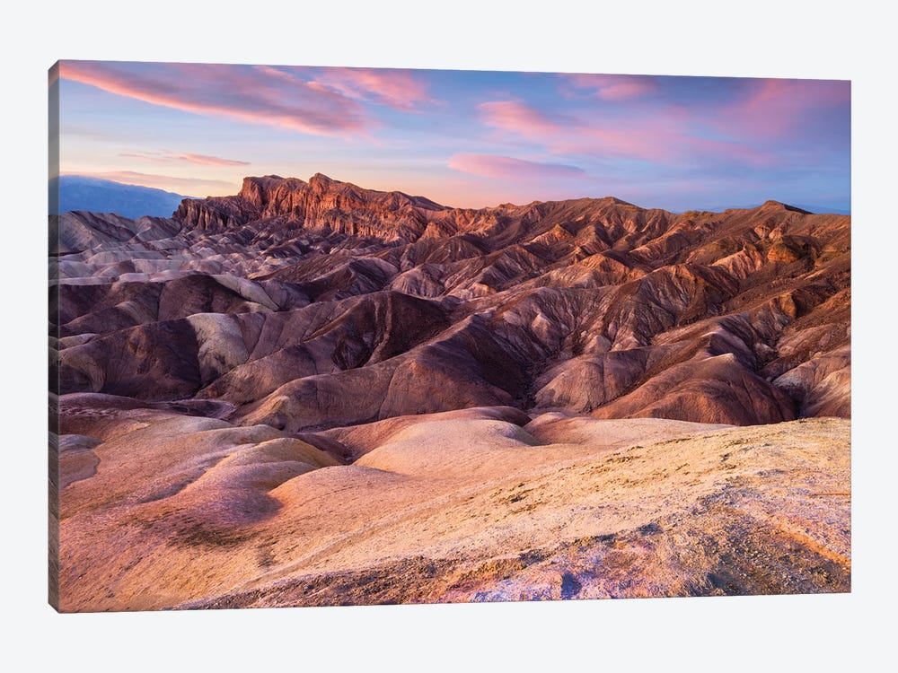 Pink Sunset Death Valley by Susanne Kremer 1-piece Canvas Artwork