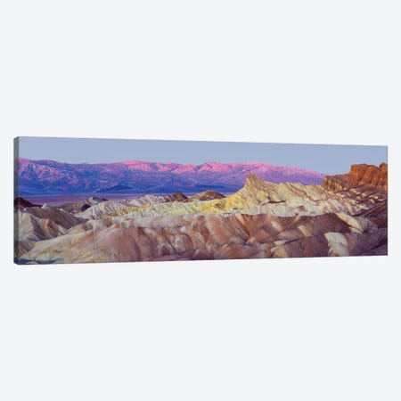 Zabriskie Point Panoramic View At Sunrise, Death Valley Canvas Print #SKR675} by Susanne Kremer Art Print