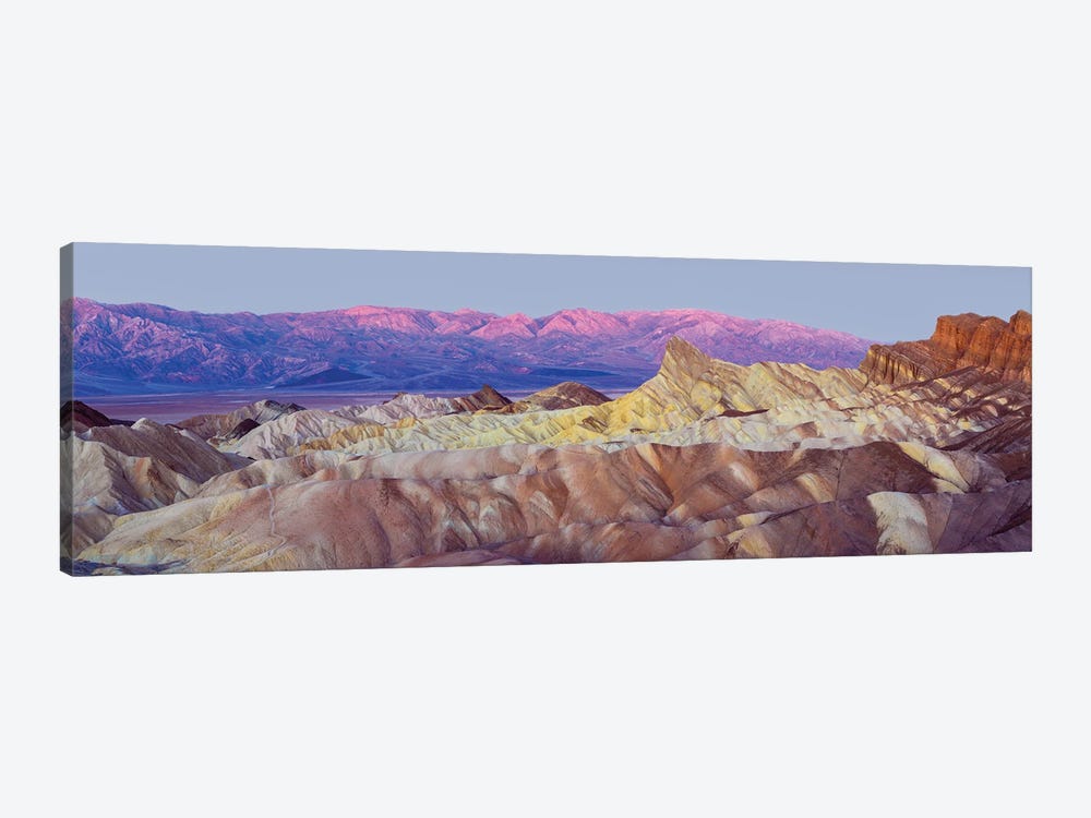 Zabriskie Point Panoramic View At Sunrise, Death Valley by Susanne Kremer 1-piece Canvas Art Print