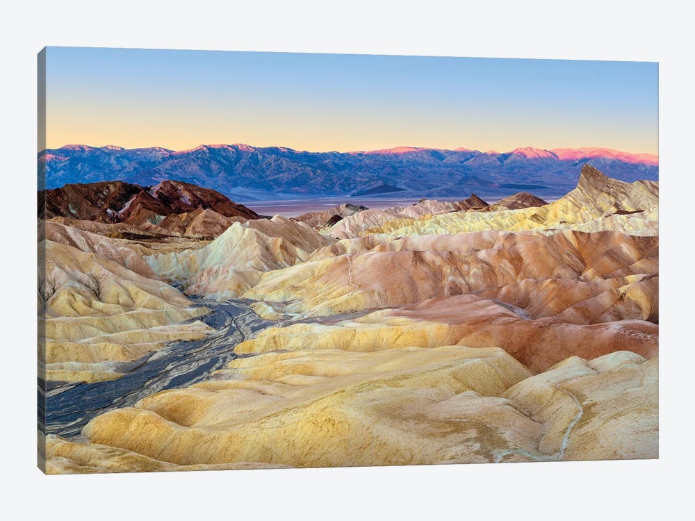 Zabriskie Point Panoramic View, Death Valley by Susanne Kremer 1-piece Canvas Art