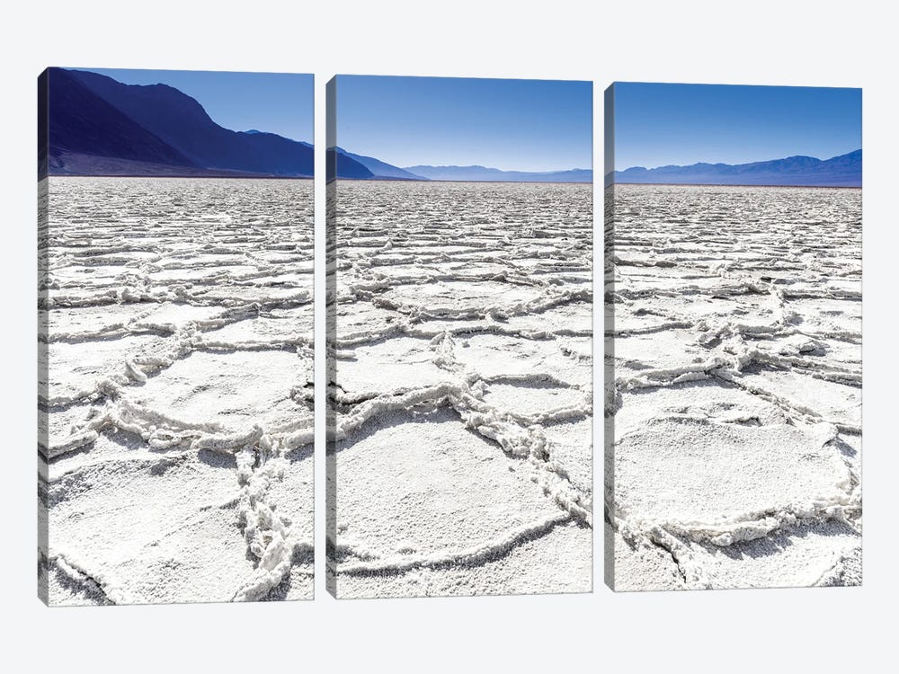 Salt Flats Death Valley by Susanne Kremer 3-piece Art Print