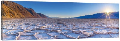 Sunset Badwater Basin Death Valley Canvas Art Print - Desert Landscape Photography