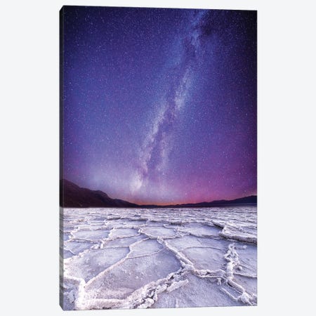 Milky Way At Badwater Basin, Death Valley Canvas Print #SKR679} by Susanne Kremer Canvas Artwork