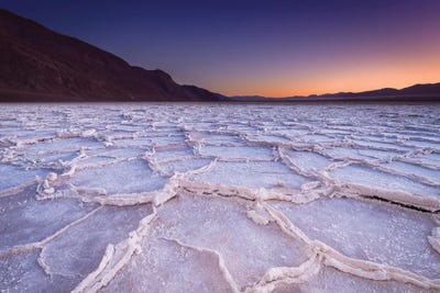 The Sunrise Glow, Salt Flats Death Valley by Susanne Kremer framed wall art