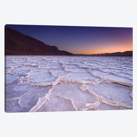 The Sunrise Glow, Salt Flats Death Valley Canvas Print #SKR680} by Susanne Kremer Canvas Art Print