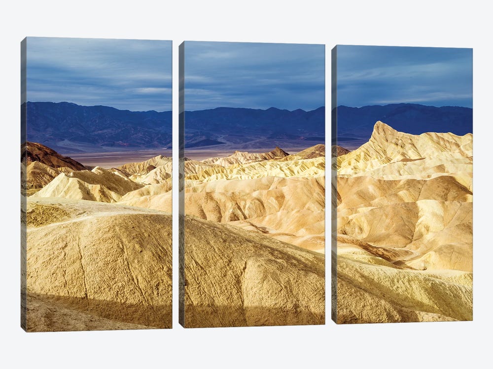 Death Valley Illuminated by Susanne Kremer 3-piece Canvas Art Print