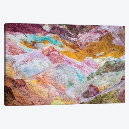 Colorful Natural Rocks, Death Valley Canvas Print #SKR685} by Susanne Kremer Canvas Artwork