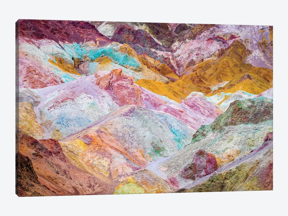 Colorful Natural Rocks, Death Valley by Susanne Kremer 1-piece Canvas Artwork