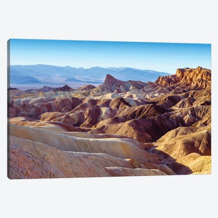 Zabriskie Point Badlands, Death Valley Canvas Print #SKR690} by Susanne Kremer Canvas Wall Art
