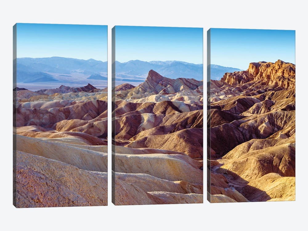 Zabriskie Point Badlands, Death Valley by Susanne Kremer 3-piece Canvas Art