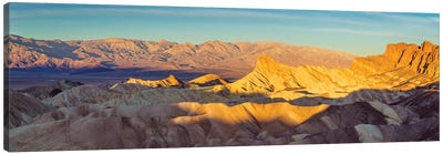 Panoramic Sunrise Zabriskie Point, Death Valley Canvas Art Print - Death Valley National Park Art