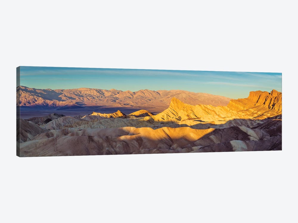 Panoramic Sunrise Zabriskie Point, Death Valley by Susanne Kremer 1-piece Canvas Print