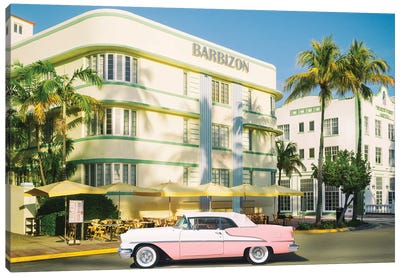 Art Deco, Miami Beach, Florida Canvas Art Print