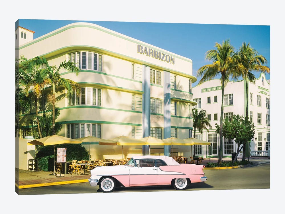 Art Deco, Miami Beach, Florida by Susanne Kremer 1-piece Canvas Print