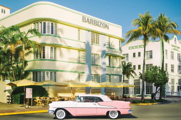 Florida: Art Deco, Miami Beach, Florida by Susanne Kremer