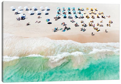 Life Is A Beach In Miami Beach Florida Canvas Art Print - Miami Beach