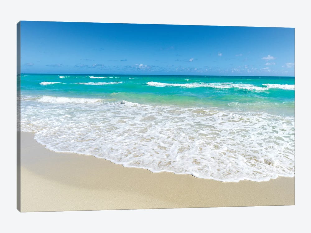 Beach Wave, Miami Beach Florida by Susanne Kremer 1-piece Canvas Art Print