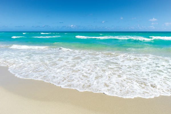 Florida: Beach Wave, Miami Beach Florida by Susanne Kremer