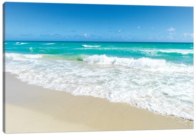 Ocean Wave, Miami Beach Florida Canvas Art Print - Miami Beach