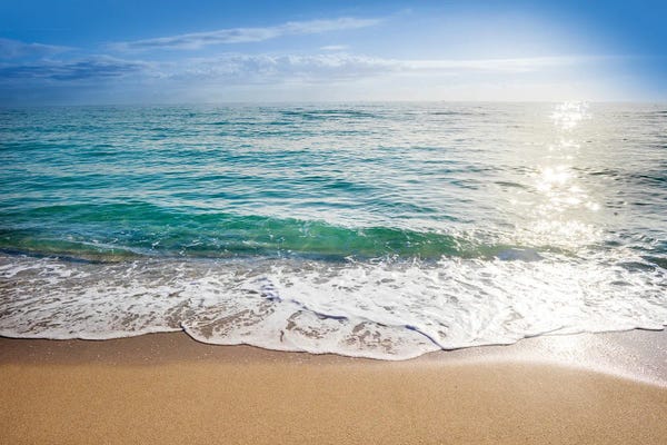 Miami Beach: Ocean Glitter, Miami Beach Florida by Susanne Kremer