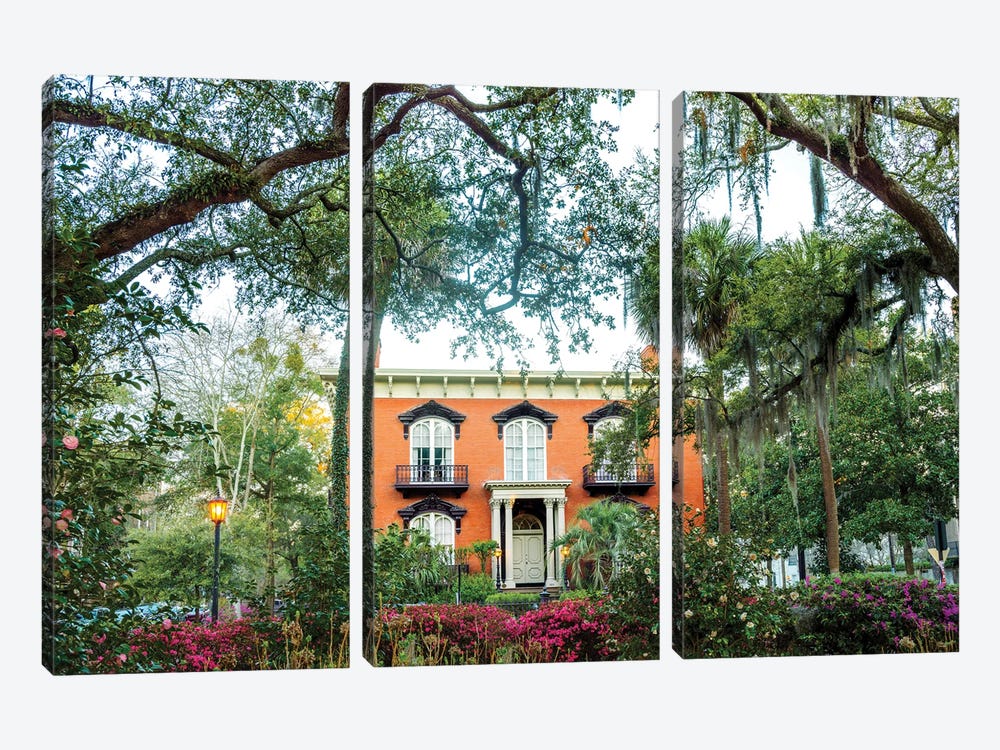 Savannah Mansion by Susanne Kremer 3-piece Art Print