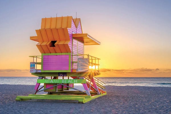 Miami: Morning Star At The Beach, Florida by Susanne Kremer