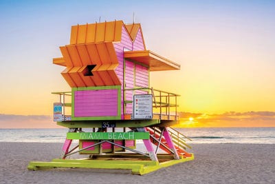Dreaming Of  Sunrise Miami Beach,Florida by Susanne Kremer art print