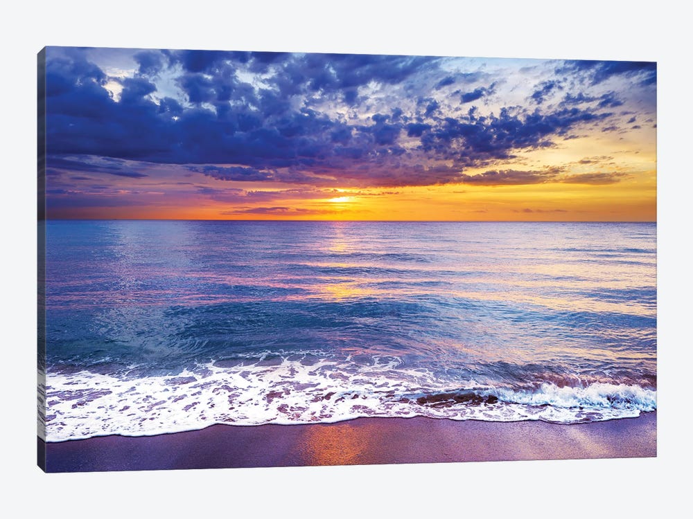 Stormy Beach Sunrise, Florida by Susanne Kremer 1-piece Art Print