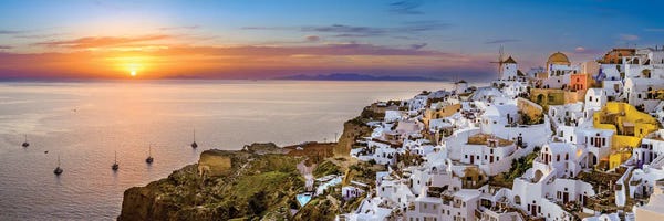 City Sunrises & Sunsets: Dream Sunset, Santorini,Greece by Susanne Kremer