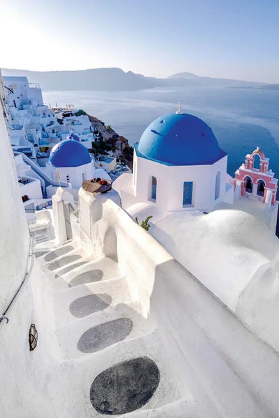 Staircases: Into The Blue, Oia Santorini, Greece by Susanne Kremer