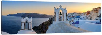 The Glow, Oia Santorini, Greece Canvas Art Print - Famous Places of Worship