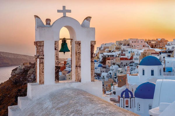 Picturesque Sunset ,Oia Santorini, Greece