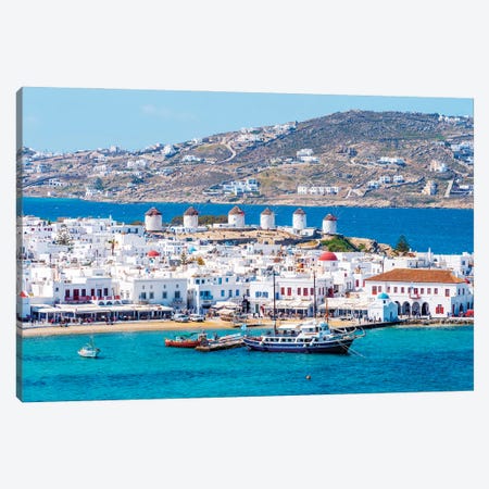 Postcard From Mykonos, Greece Canvas Print #SKR799} by Susanne Kremer Canvas Print