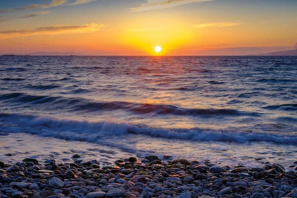 Mykonos: Sunset Mykonos Greece by Susanne Kremer