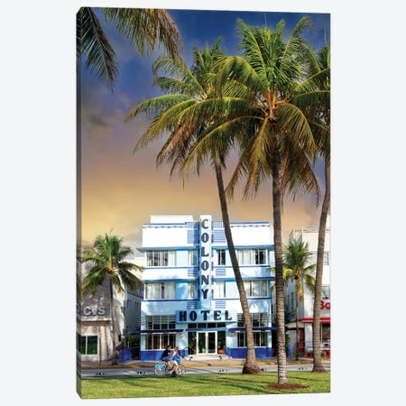 Ocean Drive Fun,Miami Florida Canvas Print #SKR848} by Susanne Kremer Canvas Art Print