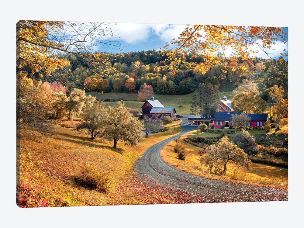 Fall Mood In New England, Vermont by Susanne Kremer 1-piece Canvas Wall Art