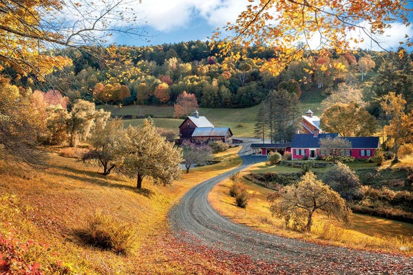 Vermont: Fall Mood In New England, Vermont by Susanne Kremer