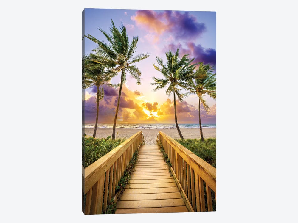 Morning Mood In Paradise, Florida by Susanne Kremer 1-piece Canvas Wall Art