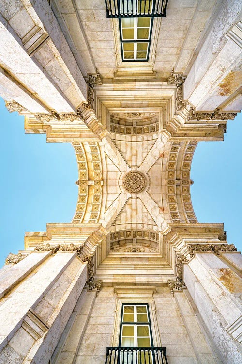 Historic Arch In Lisbon Portugal