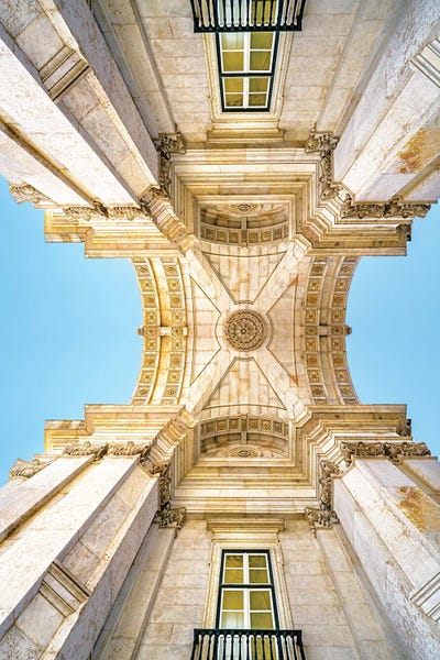 Historic Arch In Lisbon Portugal