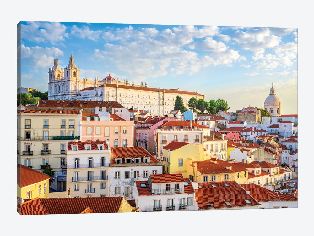 Rooftops Of Lisbon by Susanne Kremer 1-piece Canvas Print