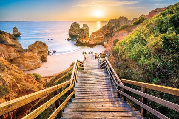 Beach Sunrises & Sunsets: Sunrise At Coastal Portugal by Susanne Kremer