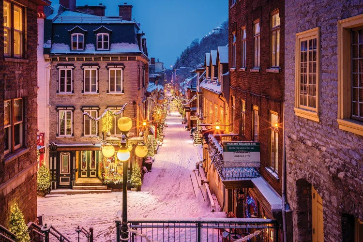Winter Scene Old Quebec by Susanne Kremer wall art