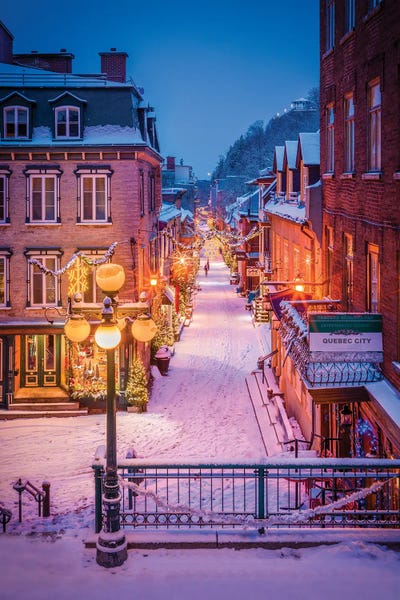 Quebec: Snowy Morning Quebec City by Susanne Kremer